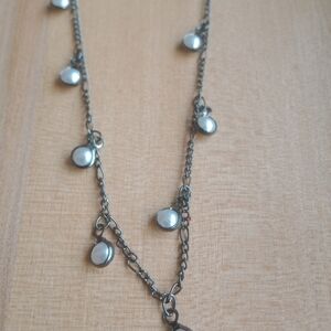 F Elegant Silver Chain Necklace